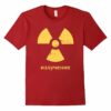 Radiation Distressed Soviet T Shirt Cranberry