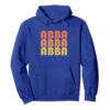 Retro Abba Hoodie Vintage Typography 1970s Gift Shirt