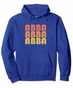 Retro Abba Hoodie Vintage Typography 1970s Gift Shirt