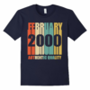 Retro February T Shirt Vintage Birthday
