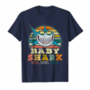 Retro Vintage Baby Shark Tshirt Halloween Costume Gift