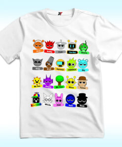 Sprunki All Characters, Oren, Ruddy, Clukr,…Shirt