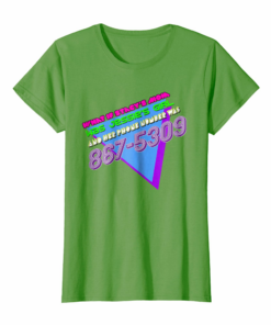 Stacys Jessies 80s Phone Number Shirt Retro 80 Joke