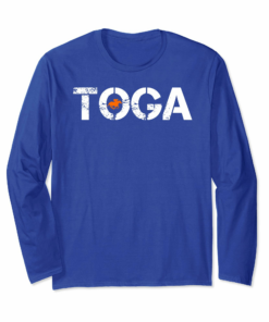 Toga Horse Racing Distressed Long Sleeve T Shirt