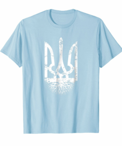 Ukrainian Roots Ukraine Vintage Grunge Tryzub T Shirt