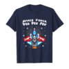 Us Space Force T Shirt Pew Pew Pew Retro 8 Bit Gamer Tee