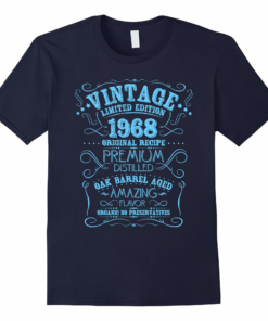 Vintage 1968 Birthday Grunge Distressed