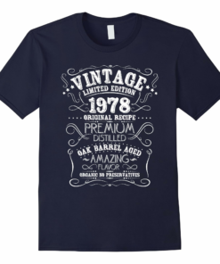 Vintage 1978 Birthday Grunge Distressed