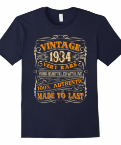 Vintage Authentic Made In 1934 84th Birthday Gifts 84 Years