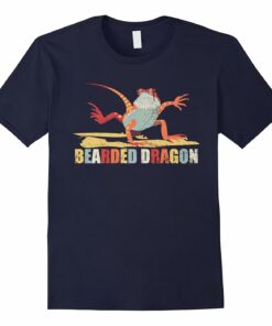 Vintage Bearded Dragon T Shirt Retro