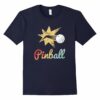 Vintage Pinball Silver T Shirt Retro