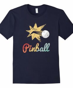 Vintage Pinball Silver T Shirt Retro