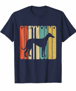 Vintage Retro Greyhound Silhouette T Shirt