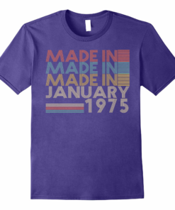 Vintage Retro Made January Years