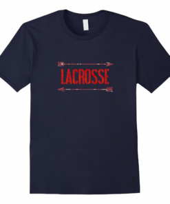 Vintage Style Lacrosse Player T Shirt