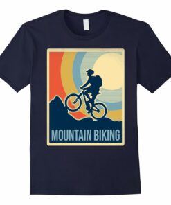 Vintage Style Mountain Biking Shirt