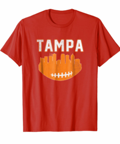 Vintage Tampa Bay Florida Cityscape Retro Football Shirt