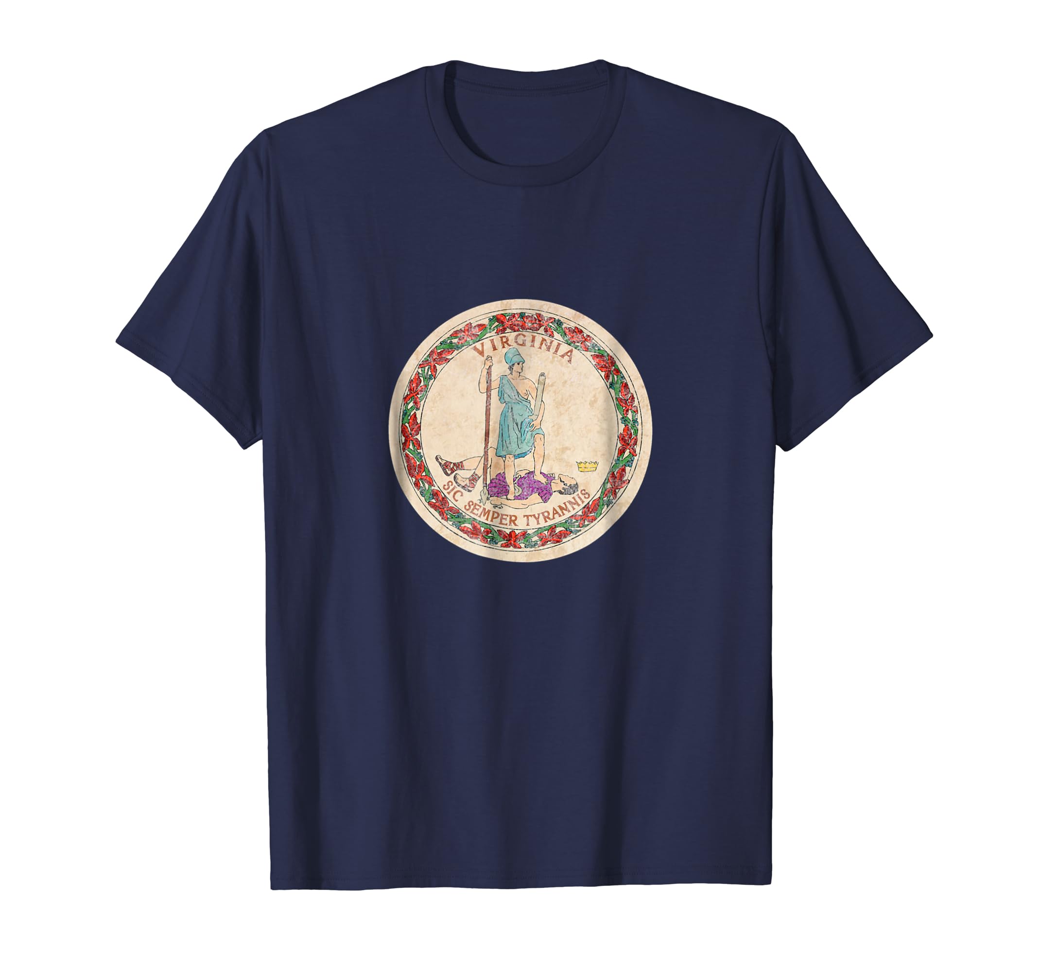 Virginia Flag Seal Shirt Distressed Vintage Virginia Flag Seal Shirt Distressed Vintage