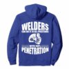 Welders Can Do It In All Positions Hoodie Back Design