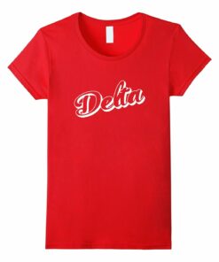 Womens Delta Shirt Cursive Style