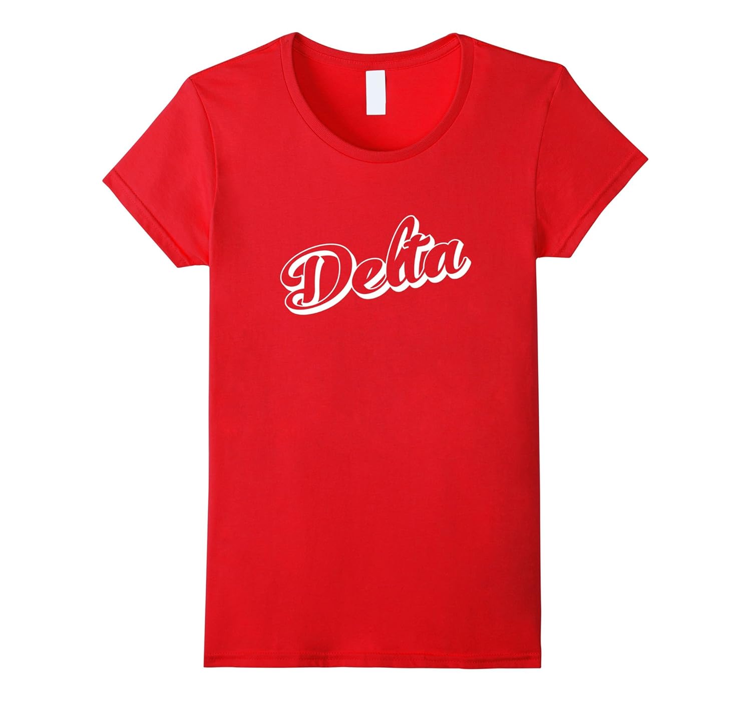 Womens Delta Shirt Cursive Style Womens Delta Shirt Cursive Style