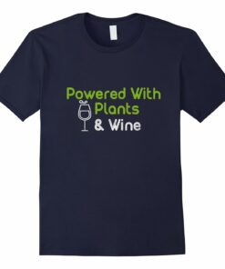 Womens Powered Wine Vintage T Shirt