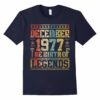 Womens Retro Legend December Birthday