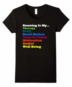Womens Running My Therapy T Shirt