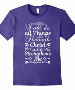 Womens Shirts Religious T Shirt Purple