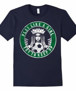 Womens Soccer Shirt Distressed Heather