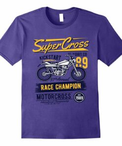 Womens Supercross Vintage Motorcycle Heather