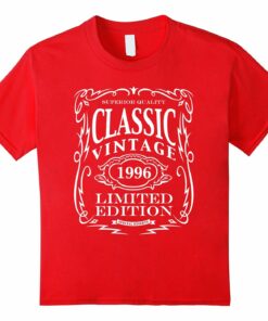Womens Vintage 1996 T Shirt Birthday
