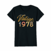 Womens Vintage 40th Birthday Gift 1978 T Shirt For Women
