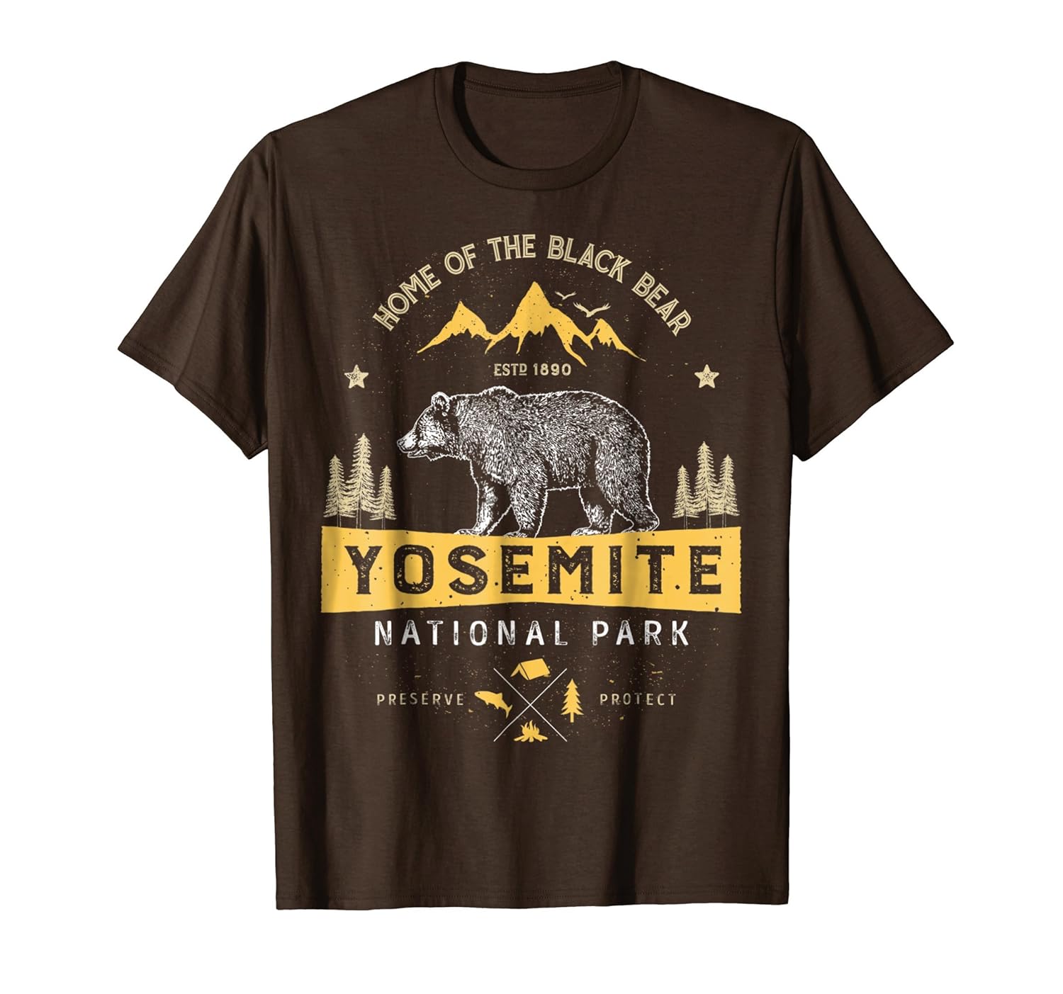 Yosemite National Park T Shirt California Bear Vintage Gifts Yosemite National Park T Shirt California Bear Vintage Gifts