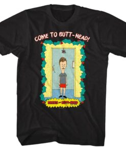 Beavis and Butthead Under the Mistletoe Men’s T Shirt