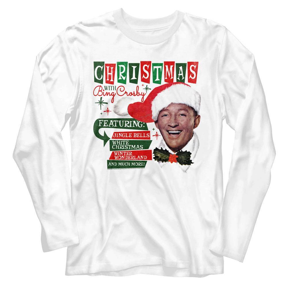 Christmas with Bing Crosby Long Sleeve T Shirt Christmas with Bing Crosby Long Sleeve T Shirt