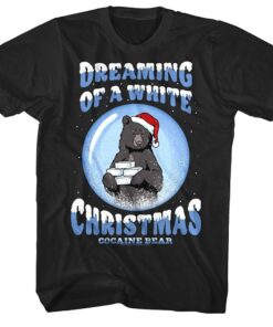 Cocaine Bear Dreaming of a White Christmas Men’s T Shirt