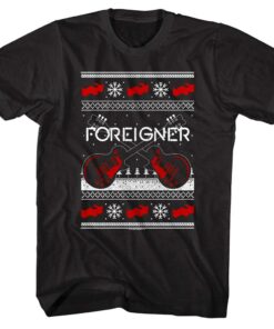Foreigner Guitars Tacky Xmas Men’s T Shirt
