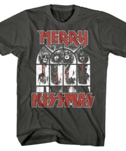 Kiss Snowy Window Merry Kissmas Men’s T Shirt