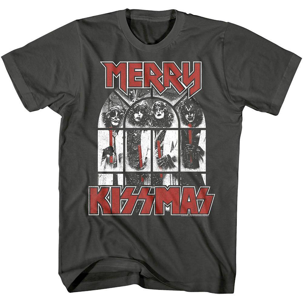 Kiss Snowy Window Merry Kissmas Men's T Shirt Kiss Snowy Window Merry Kissmas Men's T Shirt