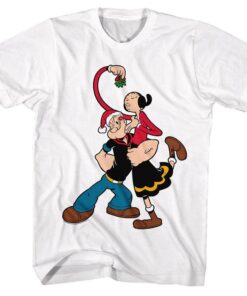 Popeye Mistletoe Kiss Men’s T Shirt