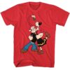 Popeye & Olive Mistletoe Kiss Men’s T Shirt