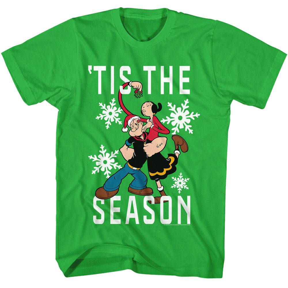 Popeye Tis The Season for Mistletoe Men's T Shirt Popeye Tis The Season for Mistletoe Men's T Shirt