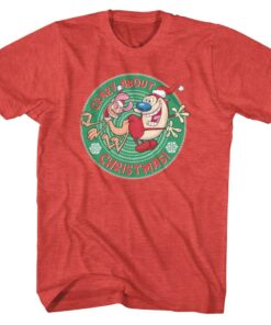 Ren and Stimpy Crazy About Christmas Men’s T Shirt