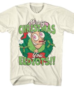 Ren and Stimpy Merry Christmas You Eediots Men’s T Shirt