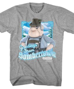Santa Claus is Comin’ to Town Greetings from Sombertown Men’s T Shirt