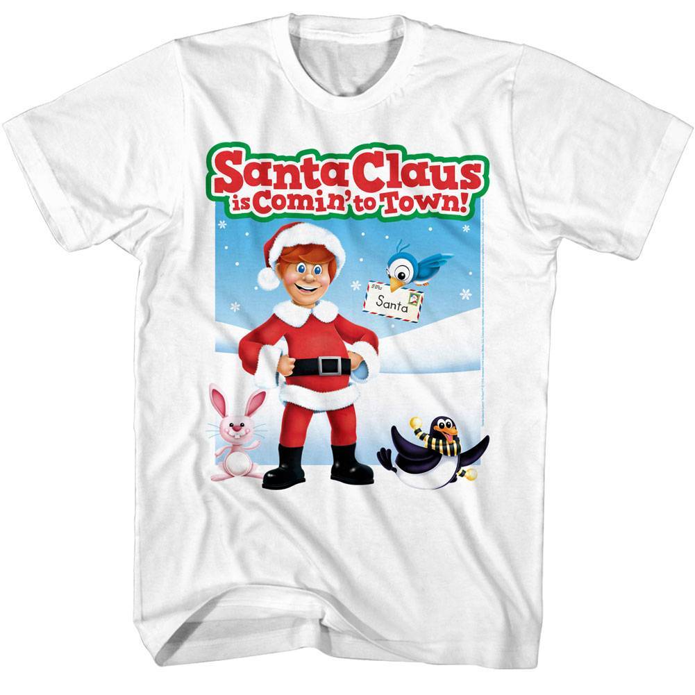 Santa Claus is Comin' to Town Letter to North Pole Men's T Shirt Santa Claus is Comin' to Town Letter to North Pole Men's T Shirt