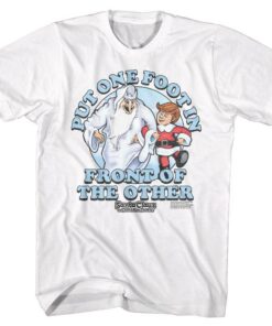 Santa Claus is Comin’ to Town One Foot in Front of the Other Men’s T Shirt
