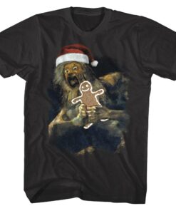 Saturn Devouring His Cookie Christmas Men’s T Shirt