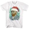 Vincent Van Gogh in Santa Hat Men’s T Shirt
